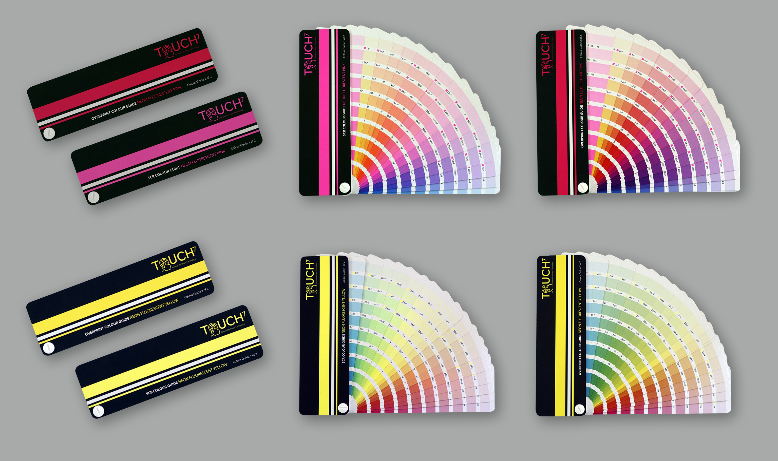 Štyri digitálne neónové farebné schémy Touch7 umožňujú konzistentnú reprodukciu 1520 farieb.